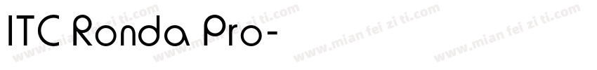 ITC Ronda Pro字体转换